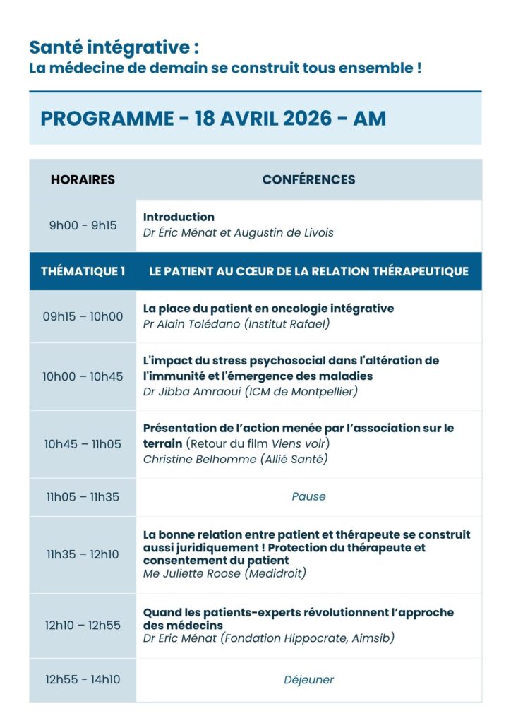 programme congrès de santé intégrative